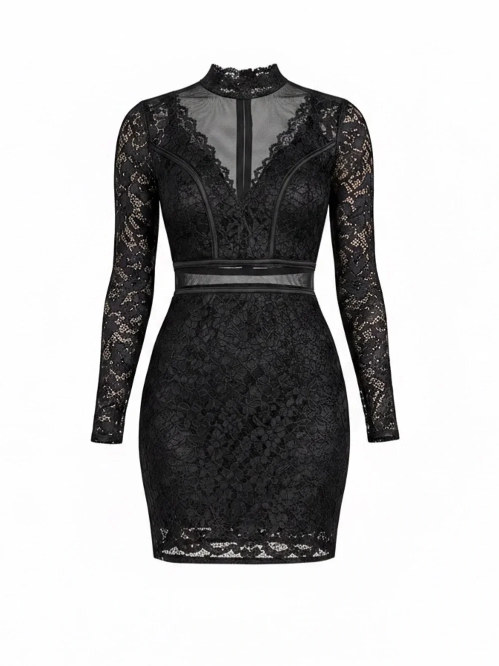 black long sleeve lace dress windsor Sleeve Midi Dress Black Long Sleeve Wedding Guest Dress Lace Windsor Black Long Sleeve Dress Fall